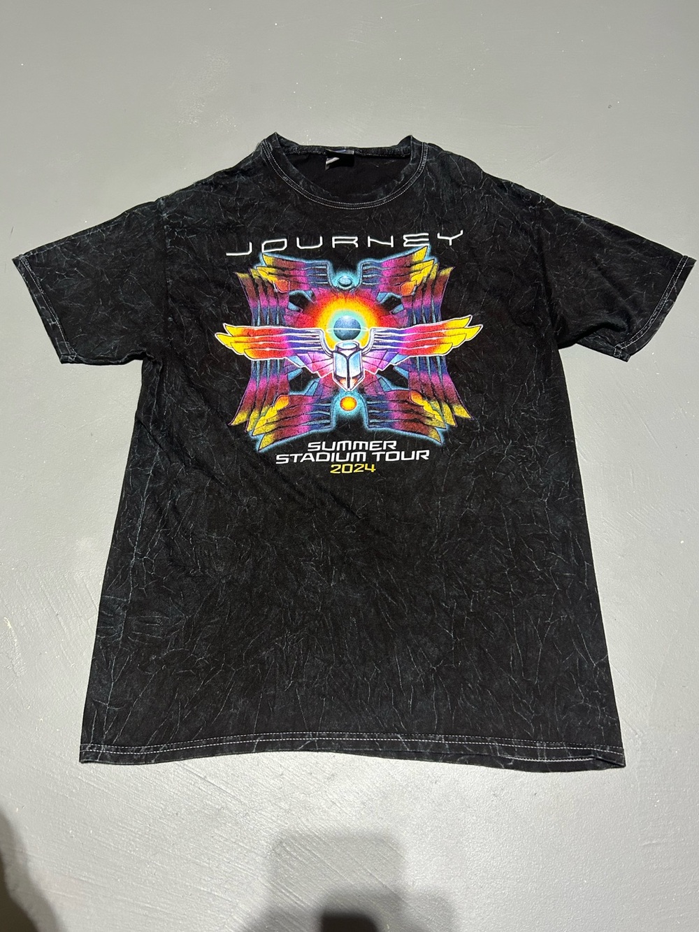 Journey Summer Stadium Tour 2024 Graphic Band Tee Shirt (Men’s Size Medium)